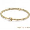 Bracelet in yellow gold plated sterling silver jewelry wholesale custom rhodium plating supplier